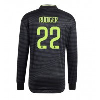 Dres Real Madrid Antonio Rudiger #22 Rezervni 2022-23 Dugi Rukav